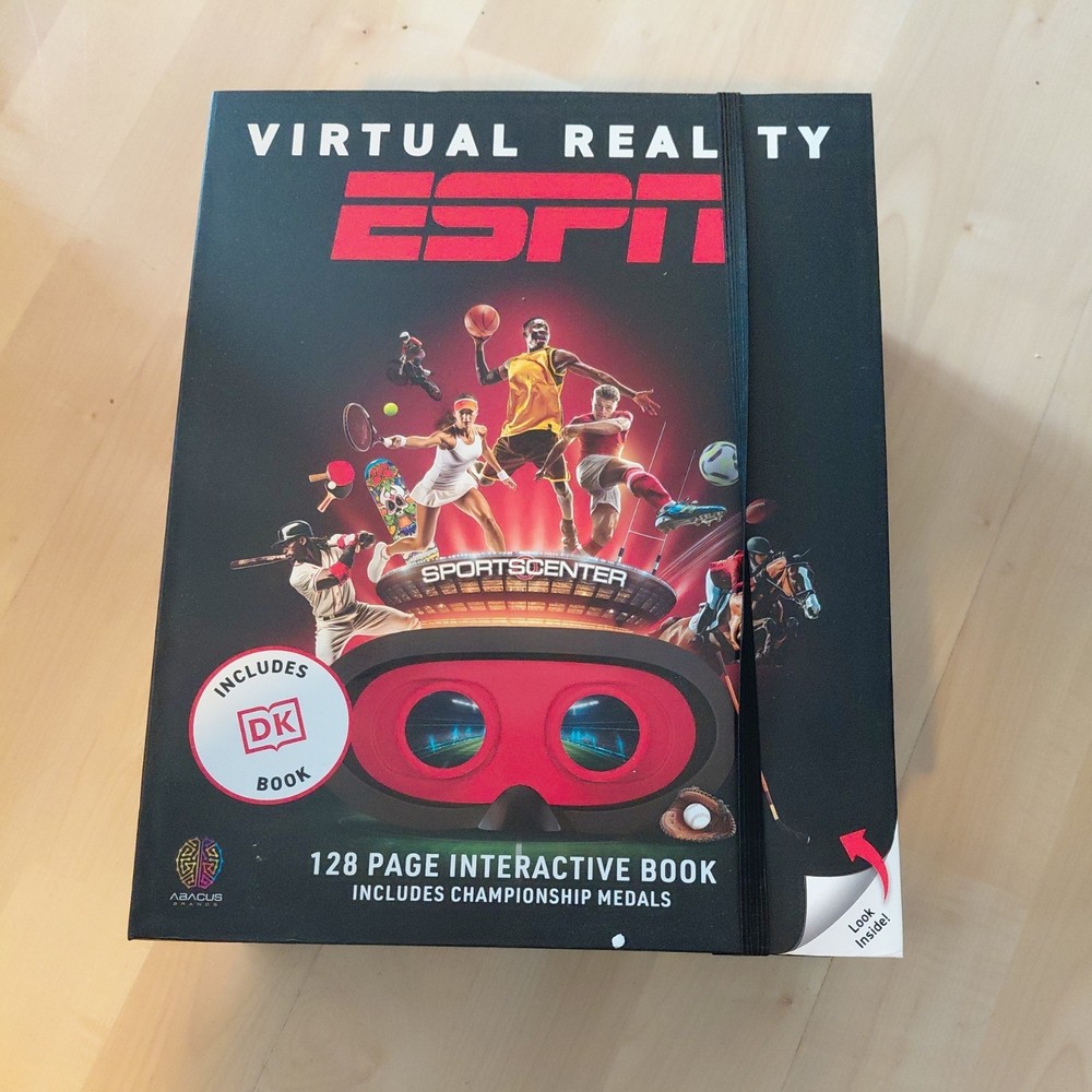 Abacus Brands Virtual Reality ESPN Smartphone VR Headset Missing DK Book