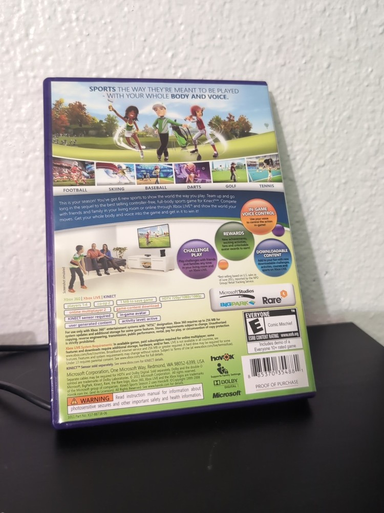 Xbox 360 Kinect With Game Bundle