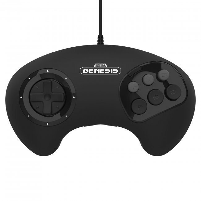 Retro-Bit BIG6 USB Arcade Controller Pad for Sega Genesis Mini, Switch, PC, Mac