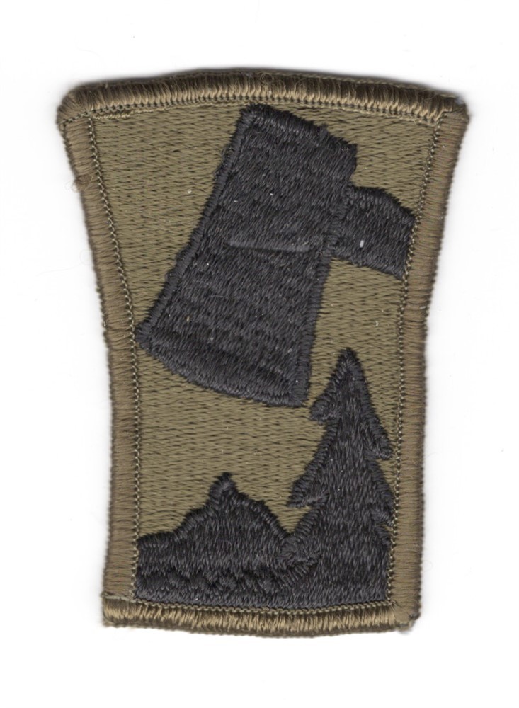 Army Patch: 70th Division (Training) - subdued, merrowed edge