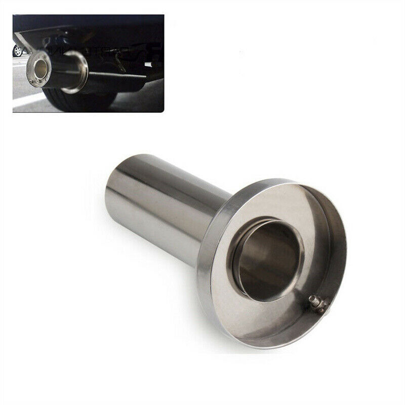 Car Stainless Round Exhaust Muffler Tip Removable Silencer Insert for 4.5'' Pipe