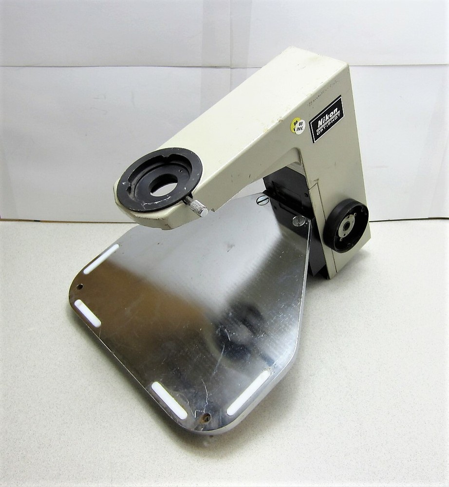Nikon Optiphot Microscope Arm & Stage Assembly