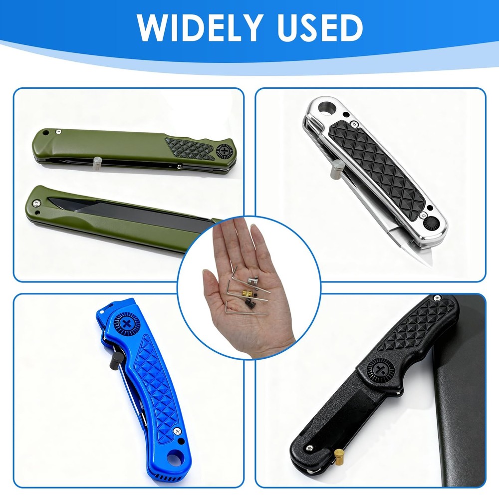 9pcs Universal Quick Open Thumb Studs Replacement Compatible with Kwik, Knife...