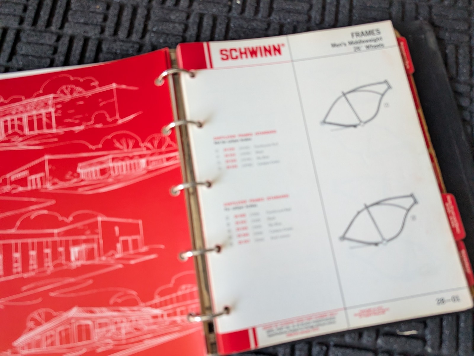SCHWINN 1973 Bicycle Dealer Parts & Accessories Manual in Original Binder