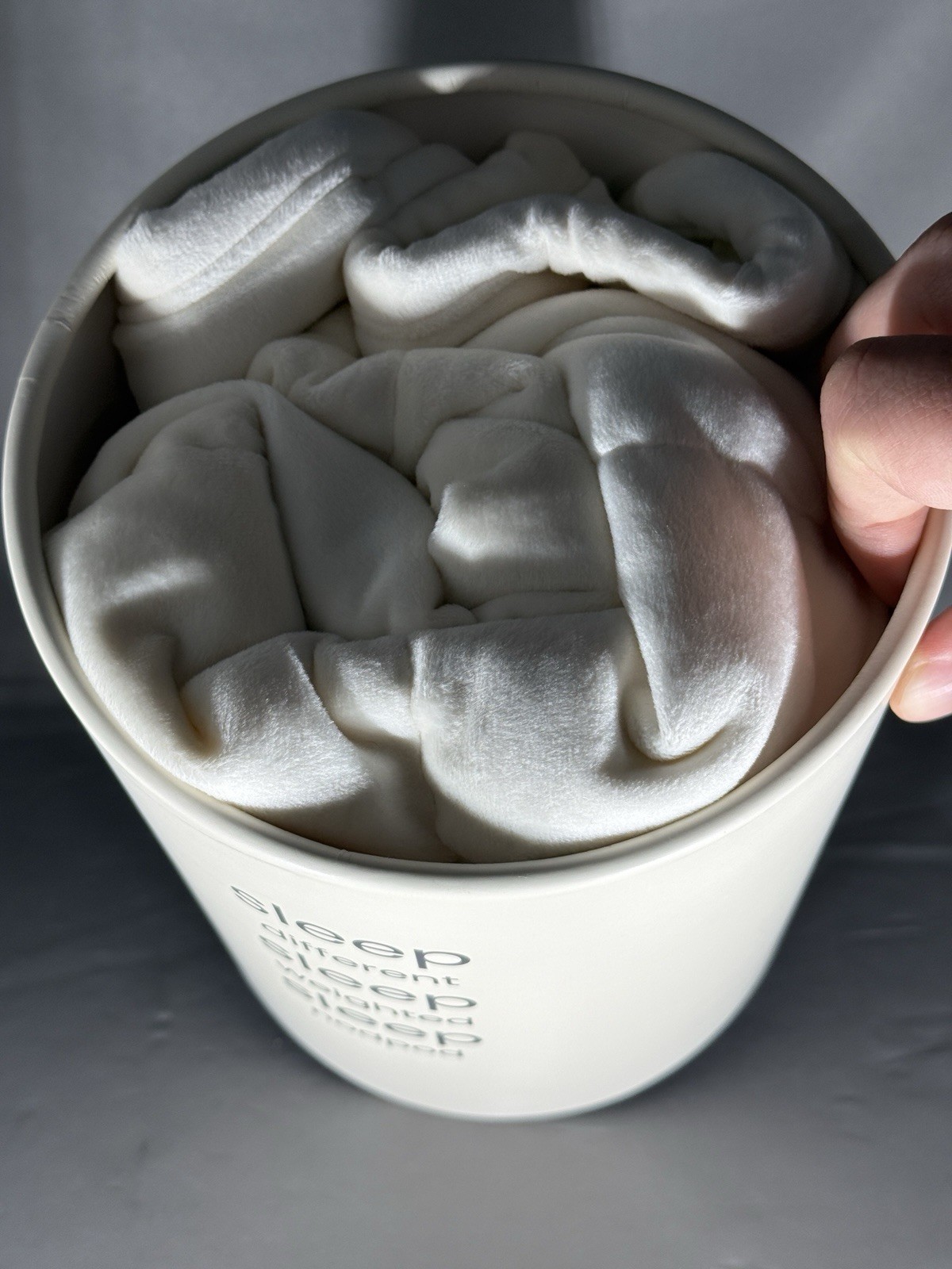 Nodpod Body 6.5lb Compact Weighted Blanket Perfect for Relaxation Lounging Bone