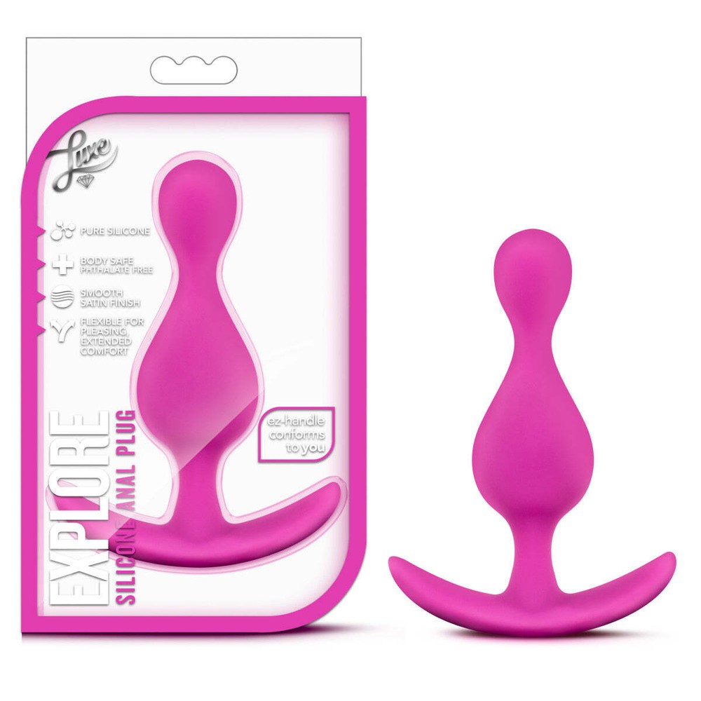 Blush Luxe-4.5''Soft Flexible Platinum Puria Silicone-StayPut Design Butt Plug