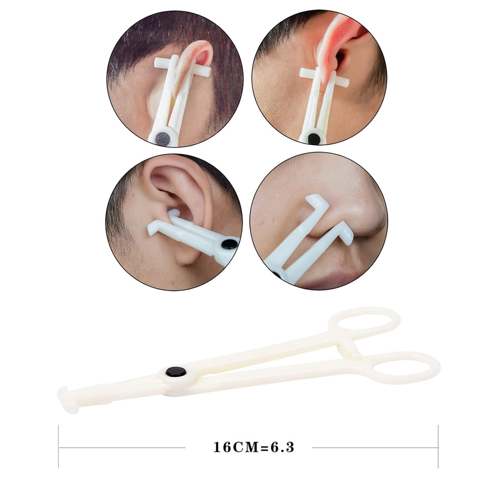 4PCS Disposable Piercing Clamps Set, Septum Clamps Piercing Forceps Piercing Cla