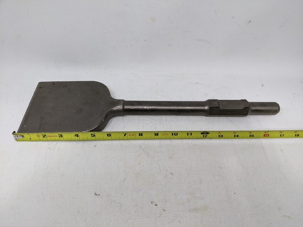 Rotary Hammer Flat Tile Scarping Jackhammer Drill Chisel - 5 in. Wide -