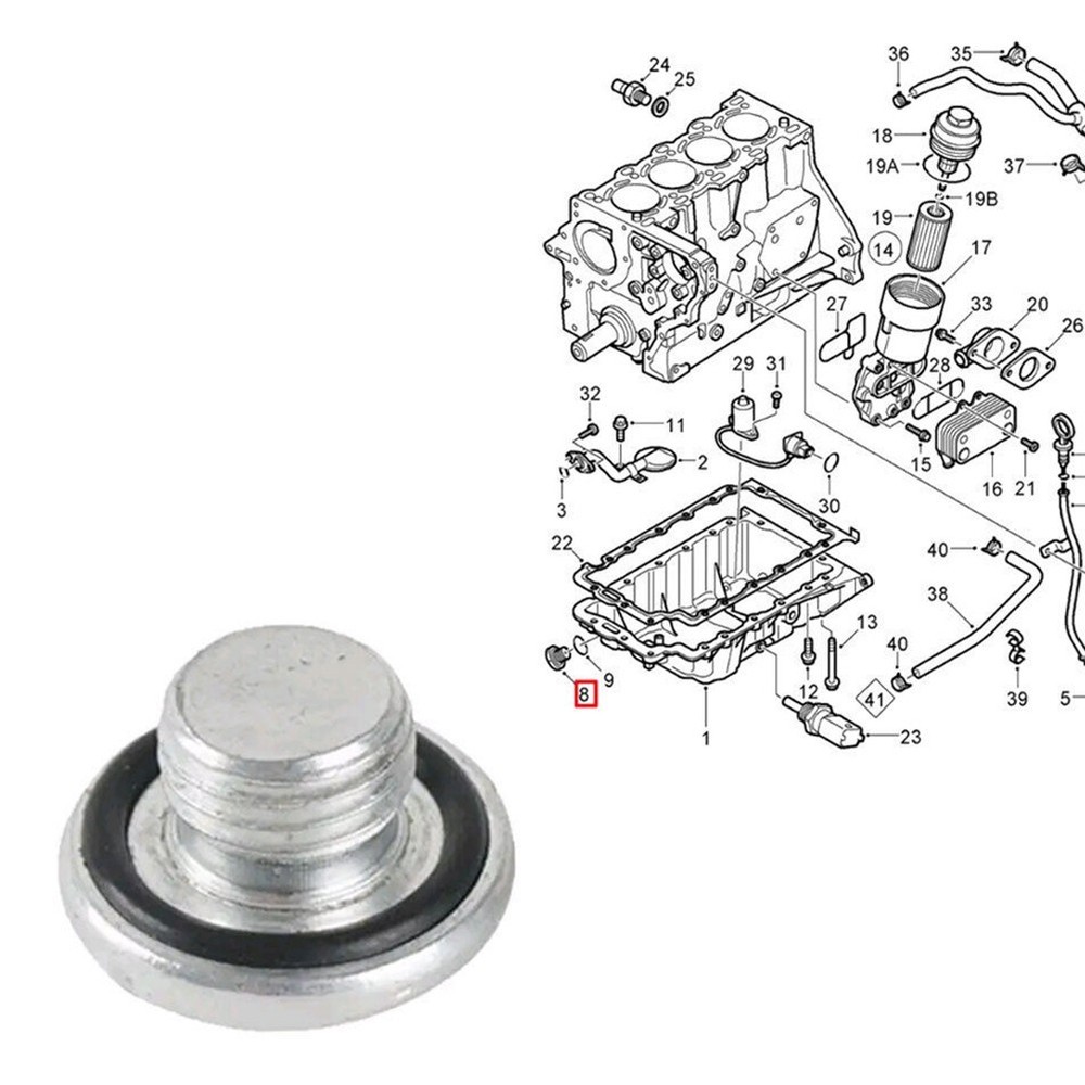 Sump Replacement For M14 x 5 Engine Part Suitable for Various For Opels