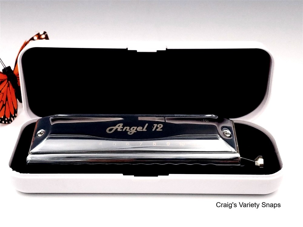 Harmo Angel 12 Harmonica, with Case Bb Chromatic