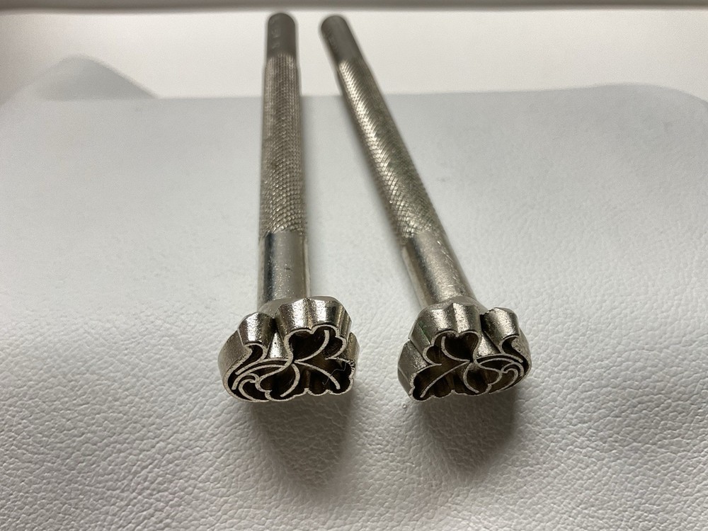 2 CRAFTOOL #K151L, K151R Special Stamp Set Leather Stamping Tools ( RefC5)