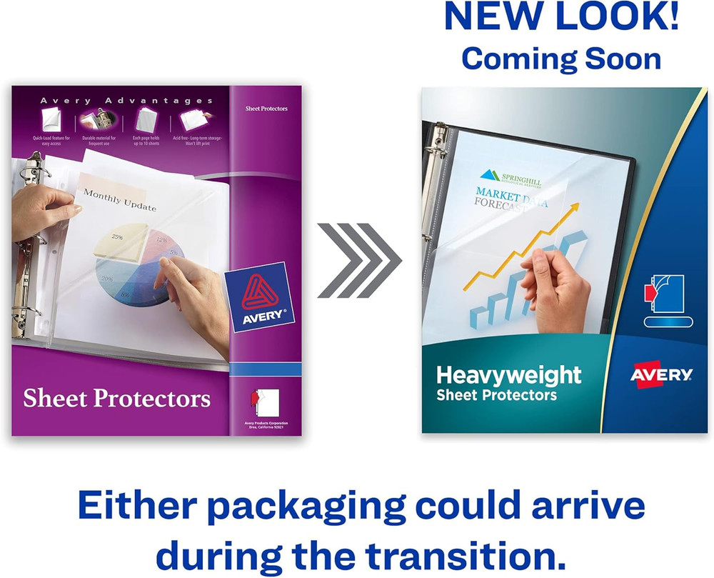 Diamond Clear Heavyweight Sheet Protectors, Easy Load, 200 Document Protectors (