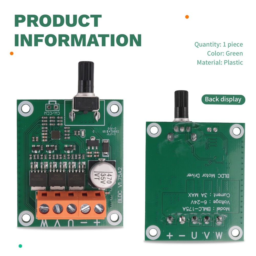 Brushless DC Motor Driver Controller Board 6V 12V 24V CD Laufwe2974