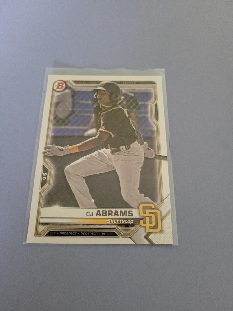 !!!   CJ ABRAMS  BOWMAN  BASEBALL  ROOKIE CARD $$