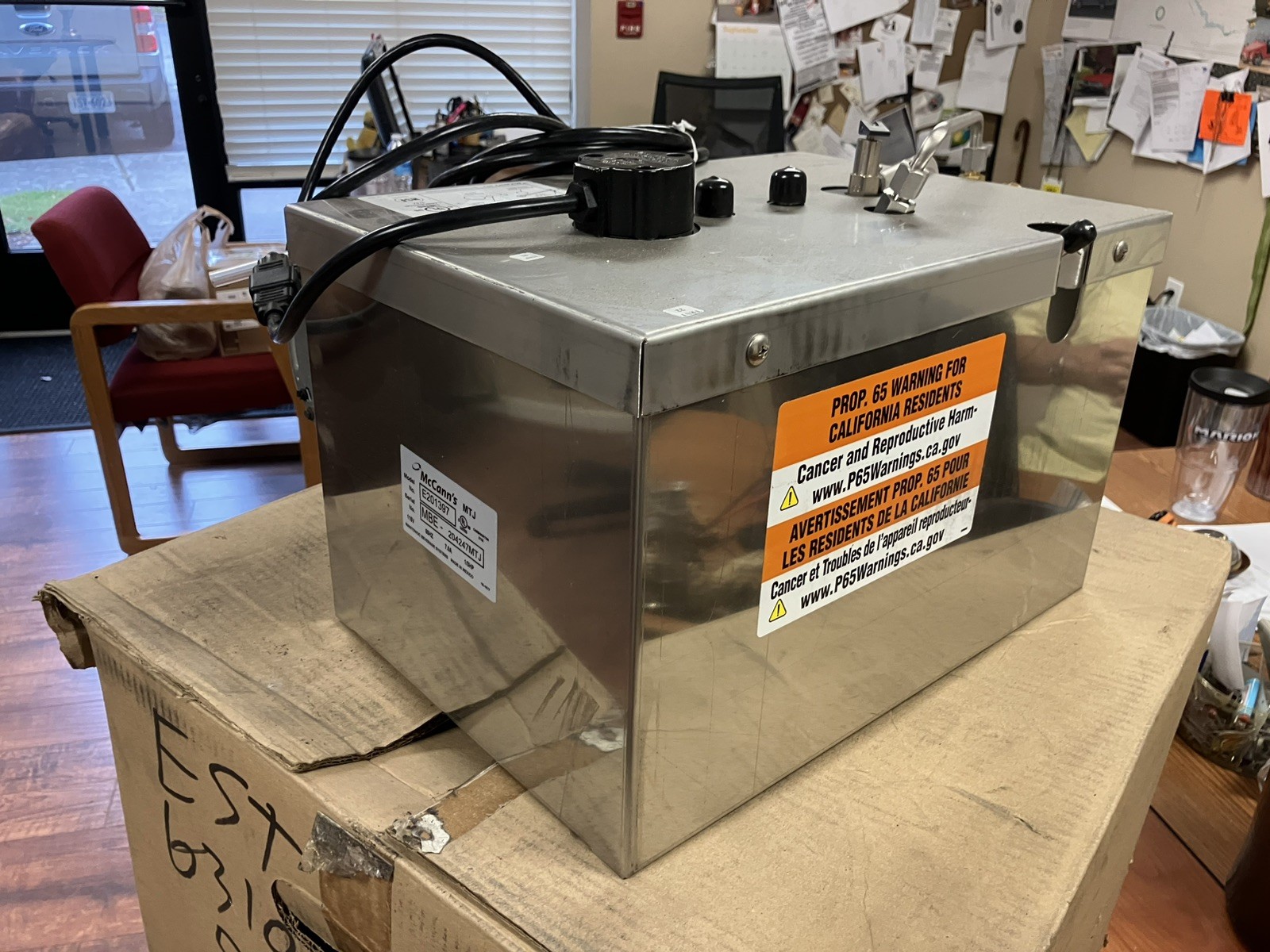 McCann's MTJ Cold Carbonation Non- Recirculating Carbonator E201397 MBE