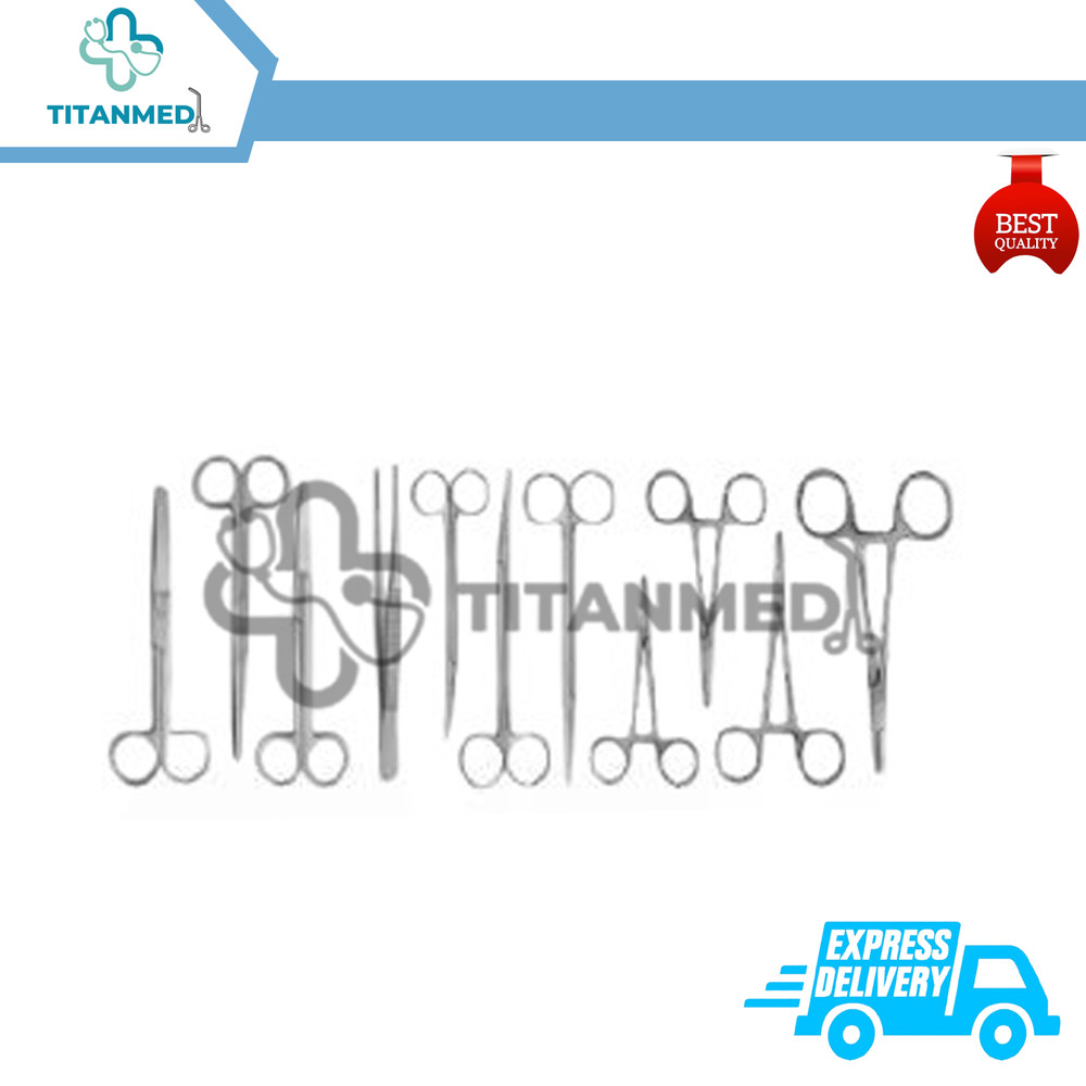 Basic 104 Pcs Laparotomy Instruments Set Stainless Steel Surgical German Grade