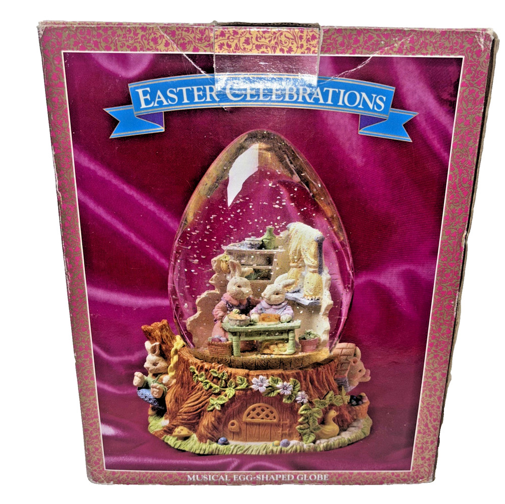 Easter Celebrations Musical Egg Shaped Globe