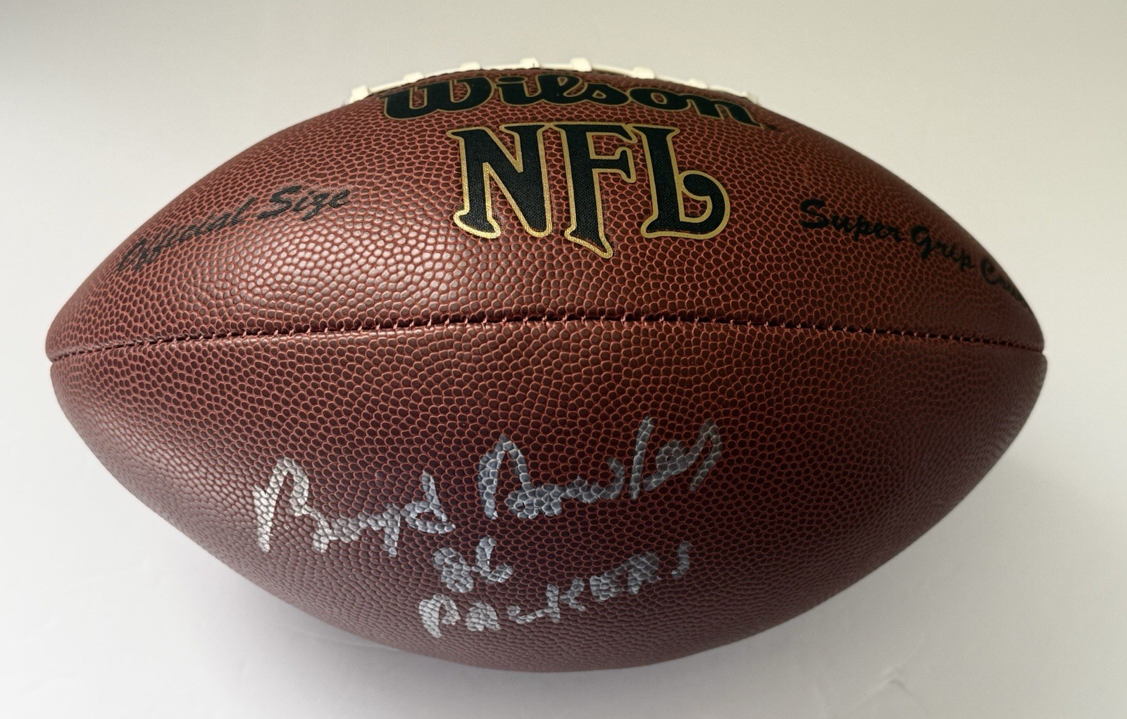 Boyd Dowler Signed NFL Football Green Bay Packers Wilson Ball