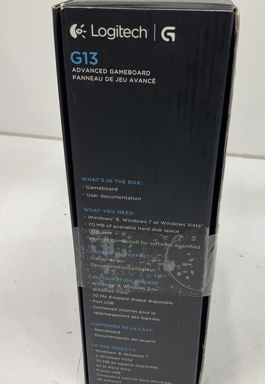 Logitech G13 Advanced Gameboard LCD Display Customizable NEW