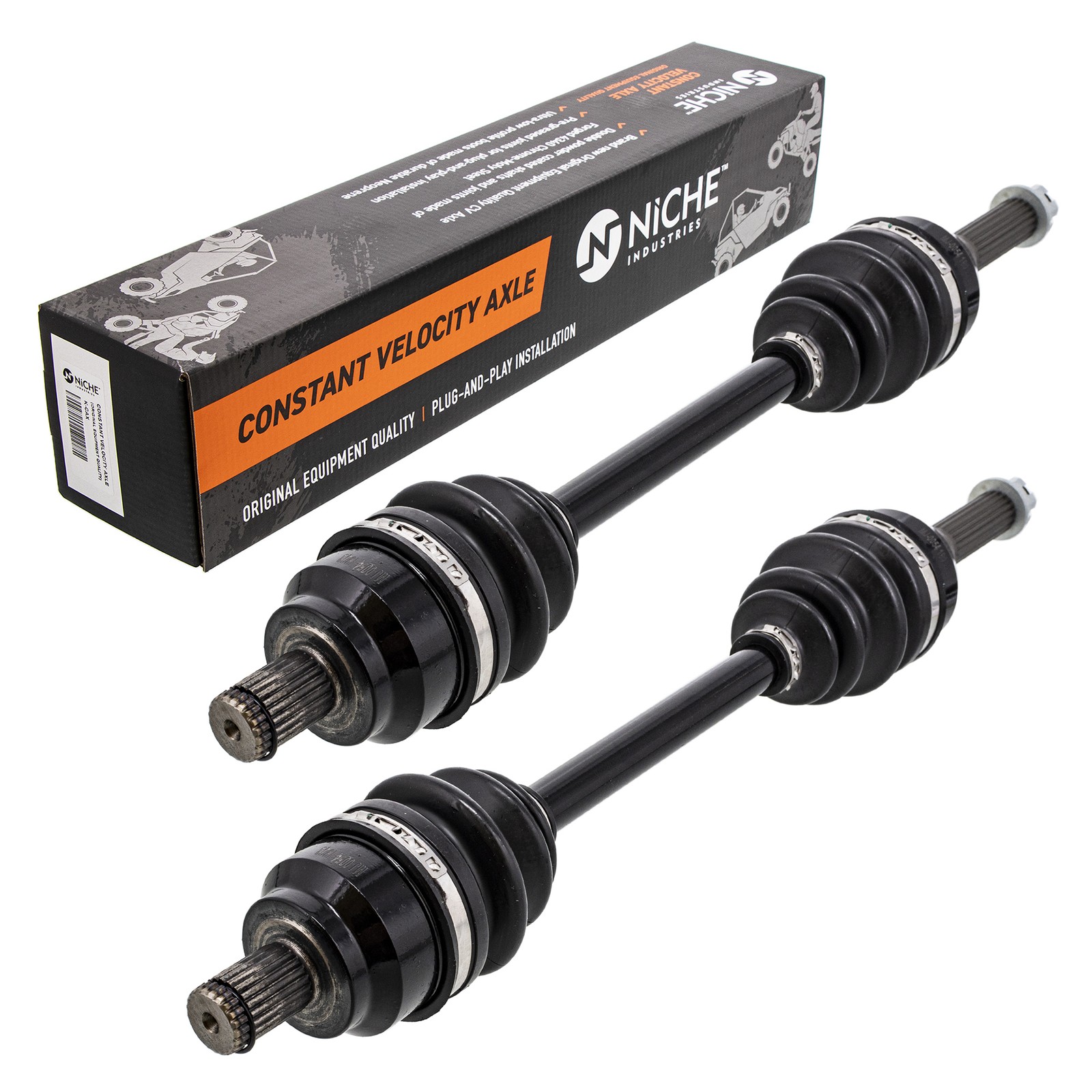 NICHE Front CV Axle Drive Shaft for Polaris Sportsman 400 450 570 800 550 2 Pack