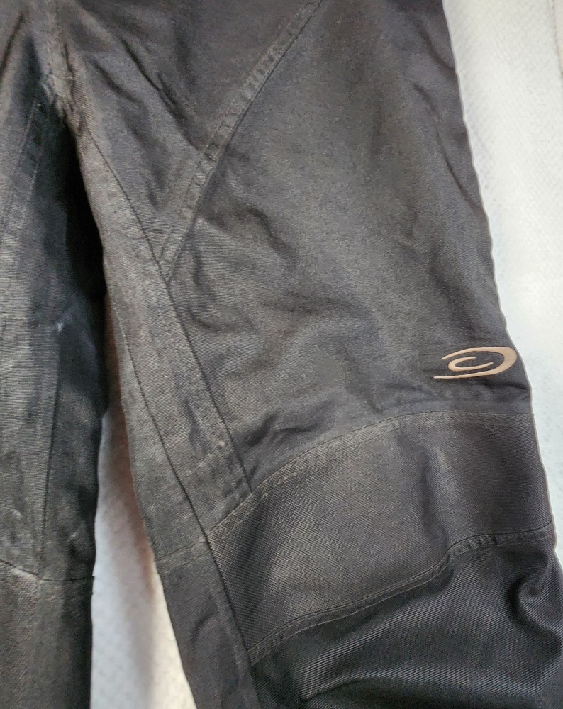 Crane Lined Textile Motorcycle Trousers Black - Size medium