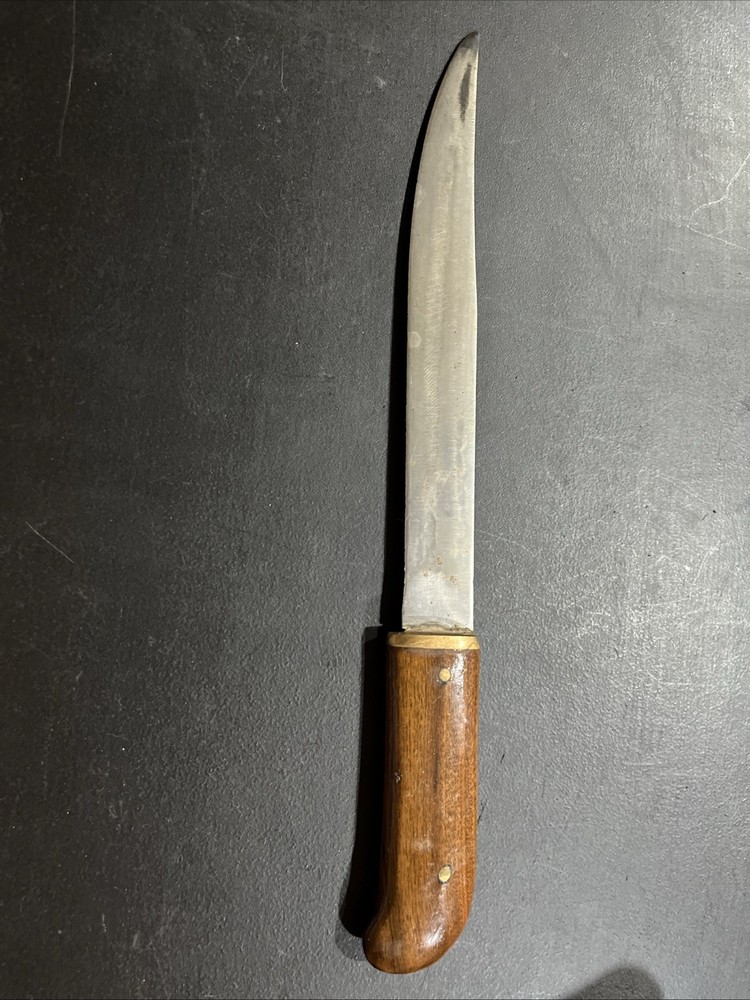 Old Primitive Forged Hand Made Knife 9” Blade