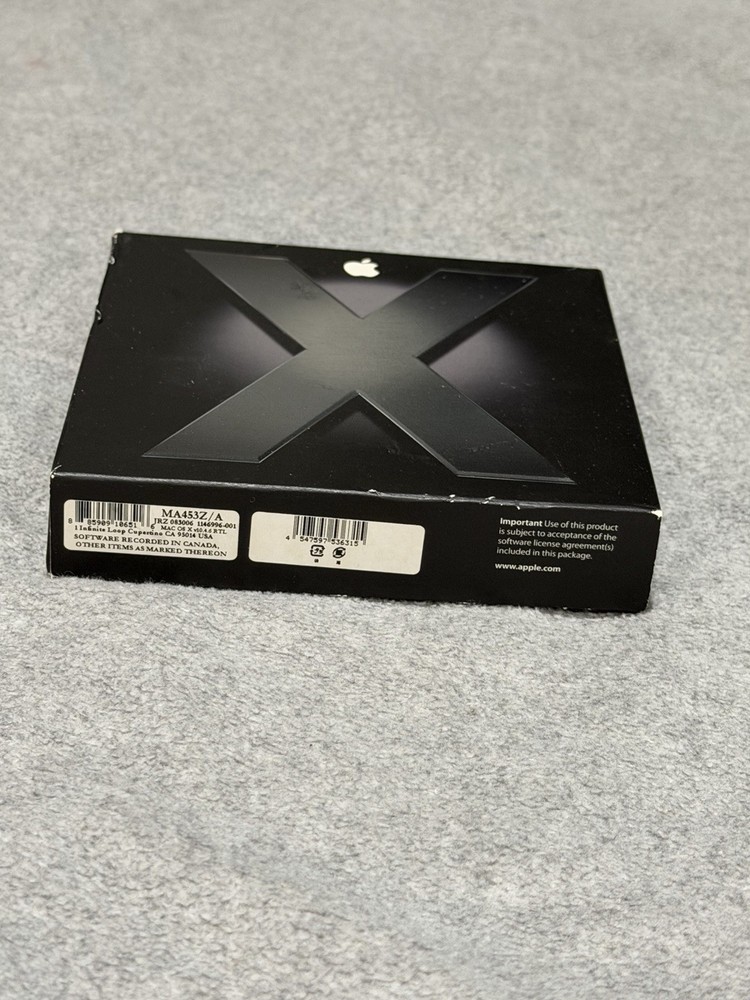 Apple Mac OS X Tiger MA453Z-A V10.4 Operating System Computer Software