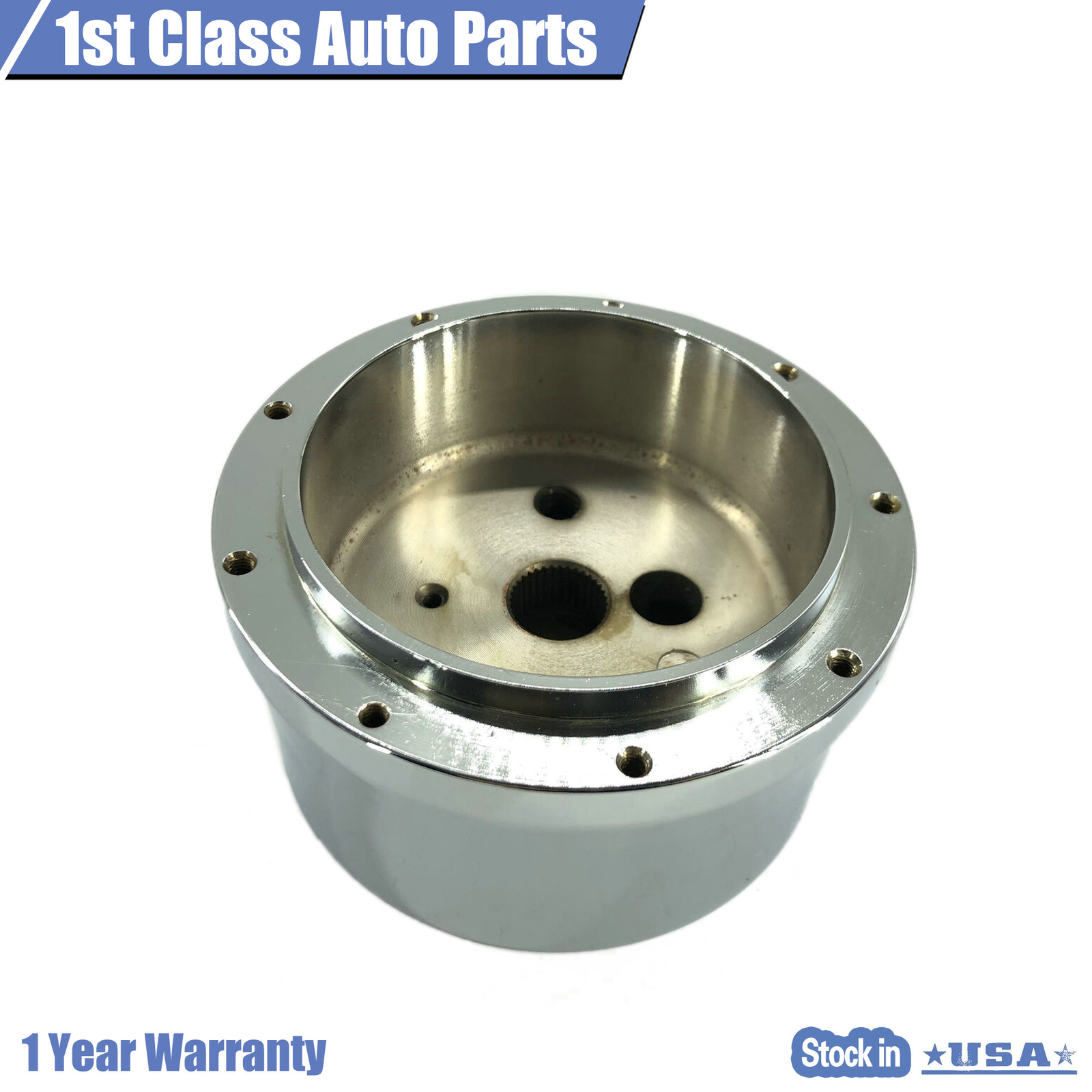 30" Auto Column Shift Tilt Steering Column Indicator W/ Wheel Adapter Chrome