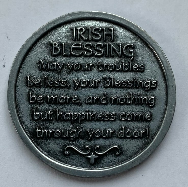 New Irish Blessing Cross Oversize Golf Ball Marker