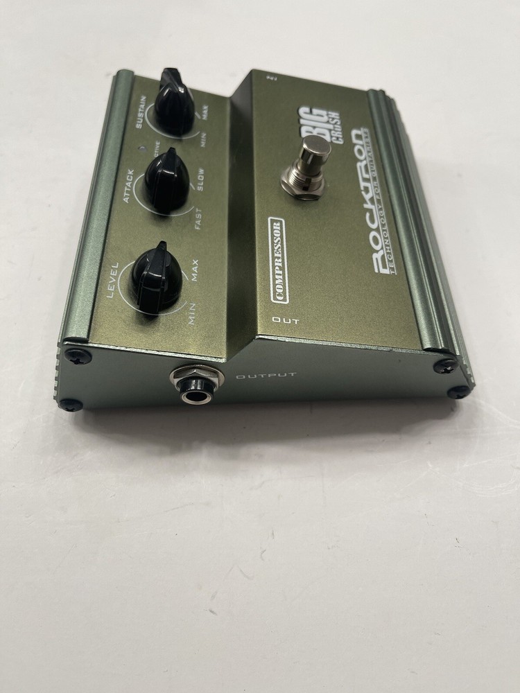 Rocktron Big Crush Compressor Sustainer Compression Guitar Effect Pedal *READ*