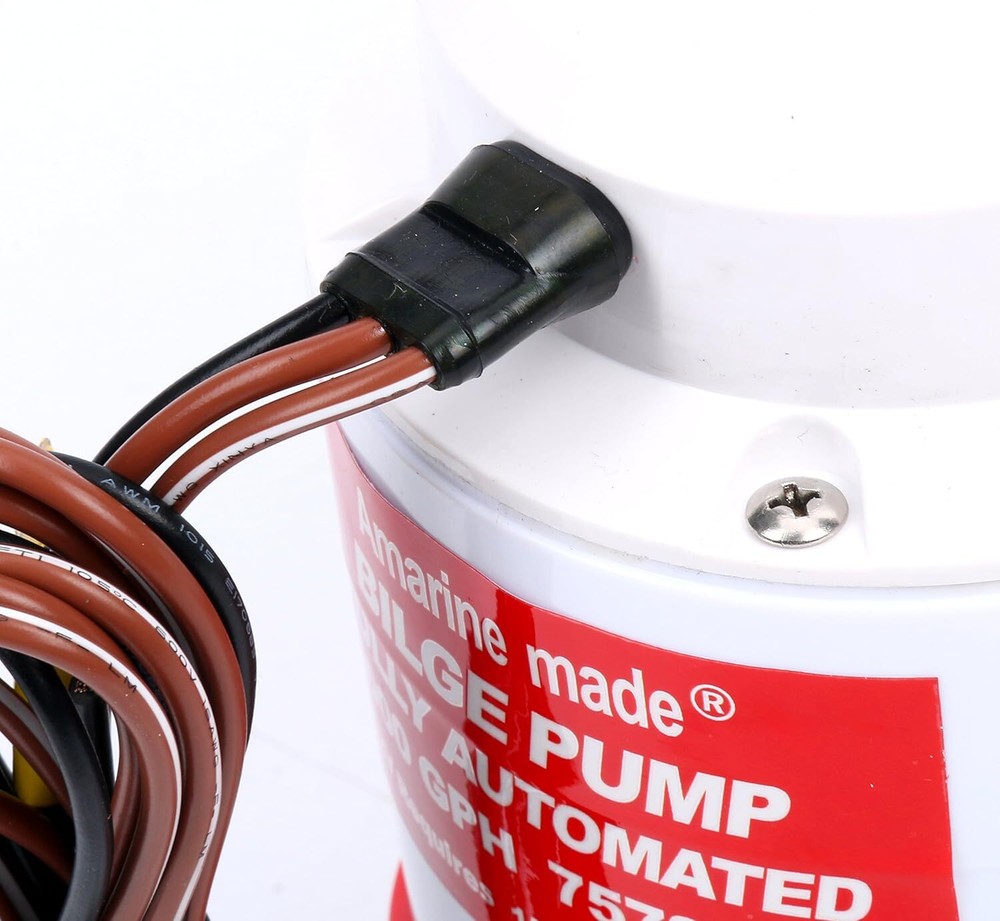 12V 2000GPH Automatic Bilge Pump Boat Marine Water Pump w/ Built-in Float Switch