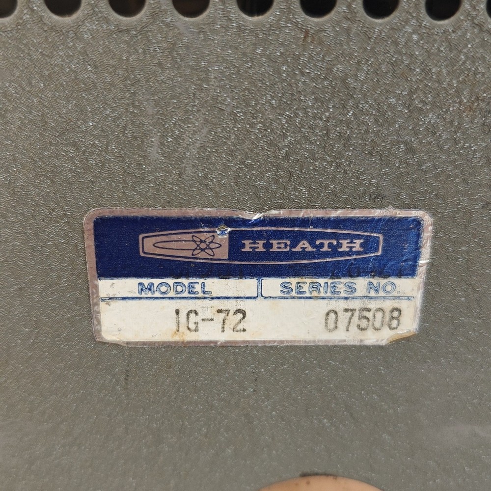 Heathkit IG-72 Audio Signal Generator Model IG-72 Working See Description