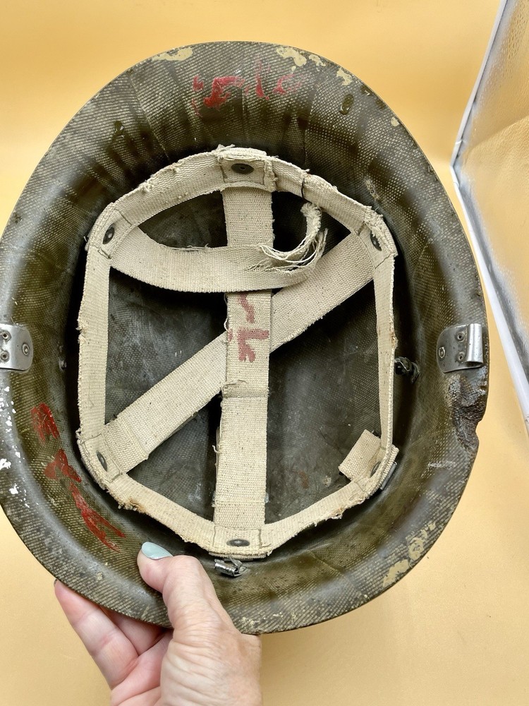 Iraqi Battle Damaged M80 Helmet Shell