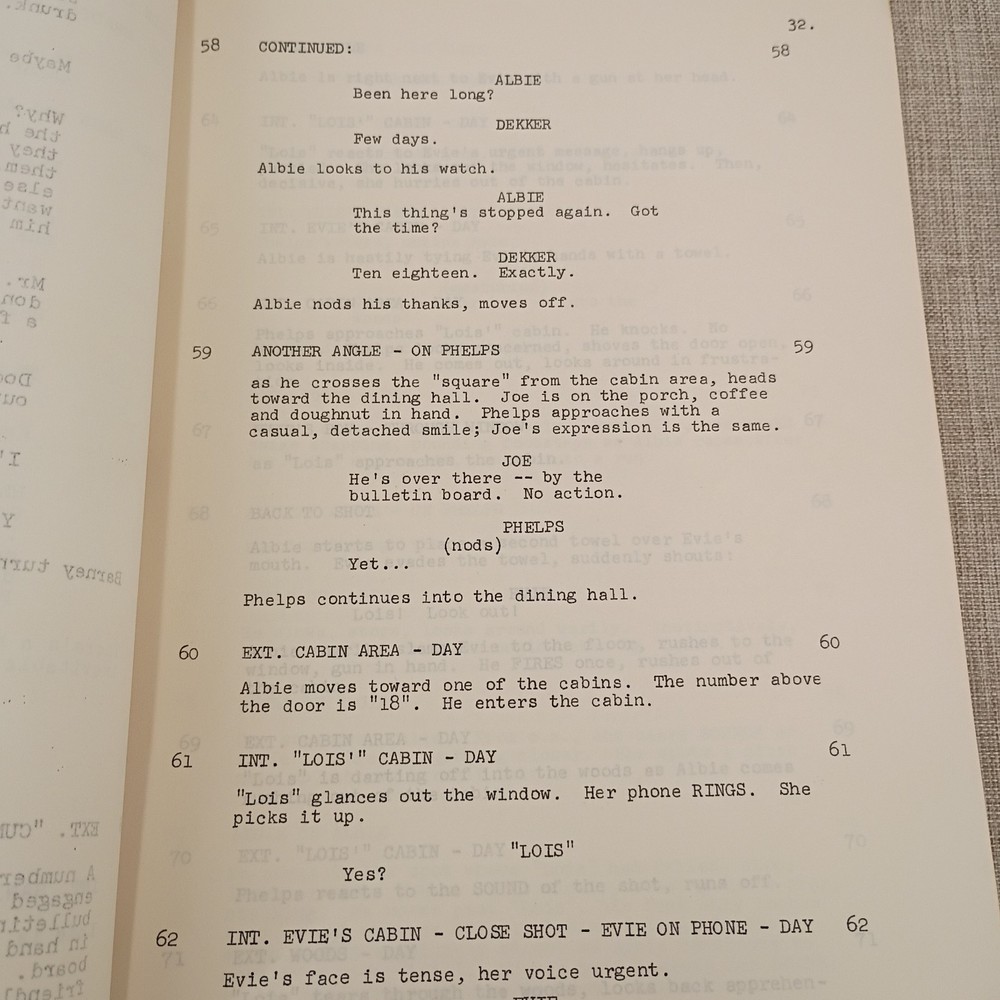 Mission: Impossible TV Show 1971 Original Script "Encounter" First Draft