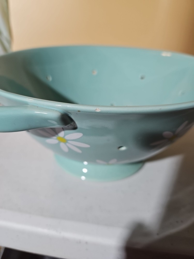 Mint Green Ceramic Colander By Teleflora