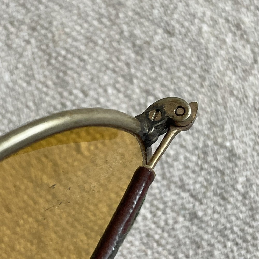 WWII WW2 GPO USN 1945 Foldable Pilot Aviator Glasses w/ Case Navy US Military