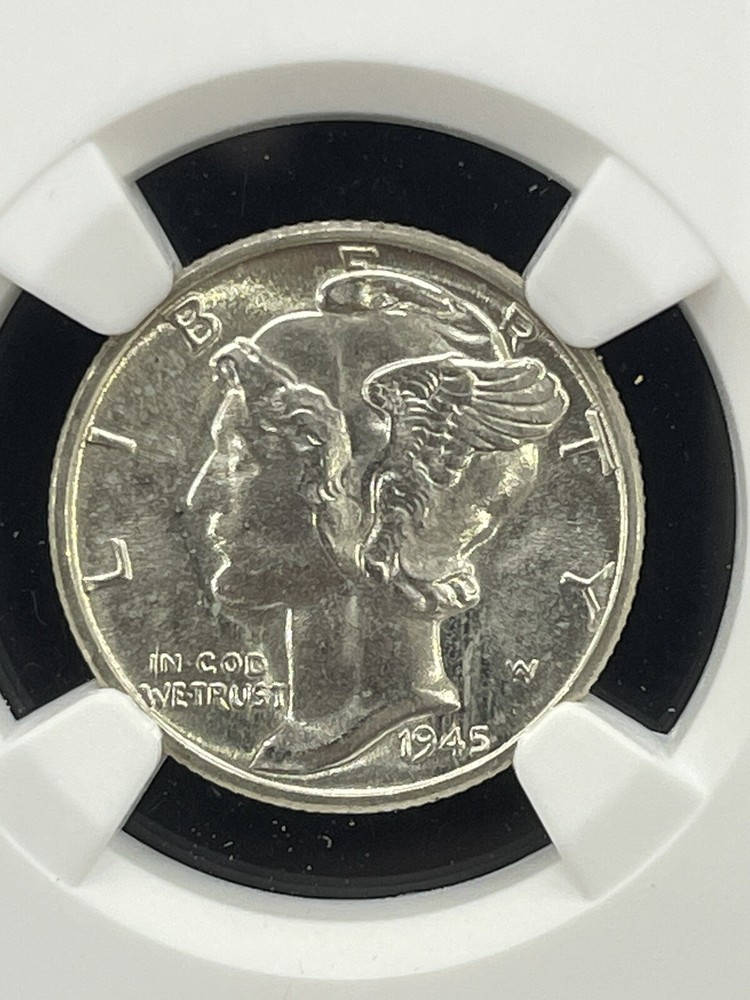 1945 P 10C Mercury Dime NGC MS67