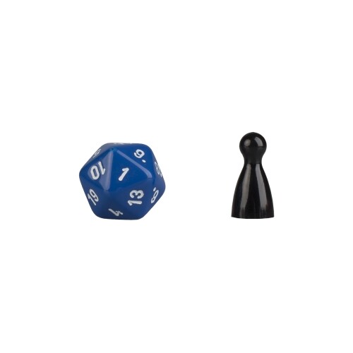 20-Sided Dice - Isocahedron - W20 - Blue