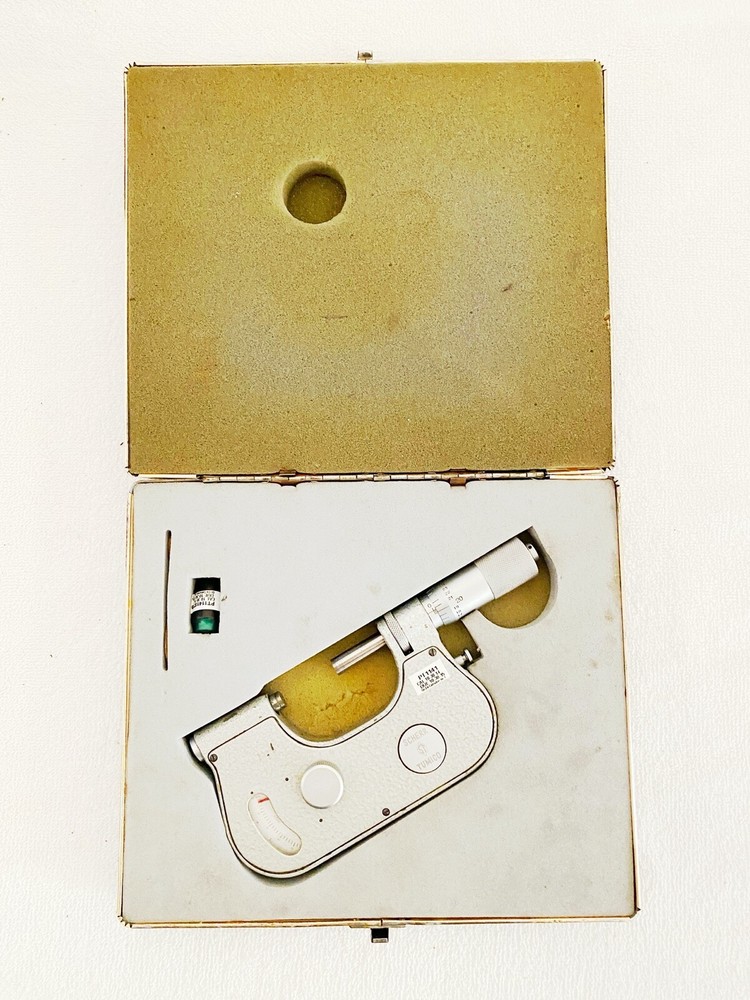 SCHERR TUMICO 1-2” .0001” INDICATING MICROMETER COMPARATOR SUPER MIC OUTSIDE