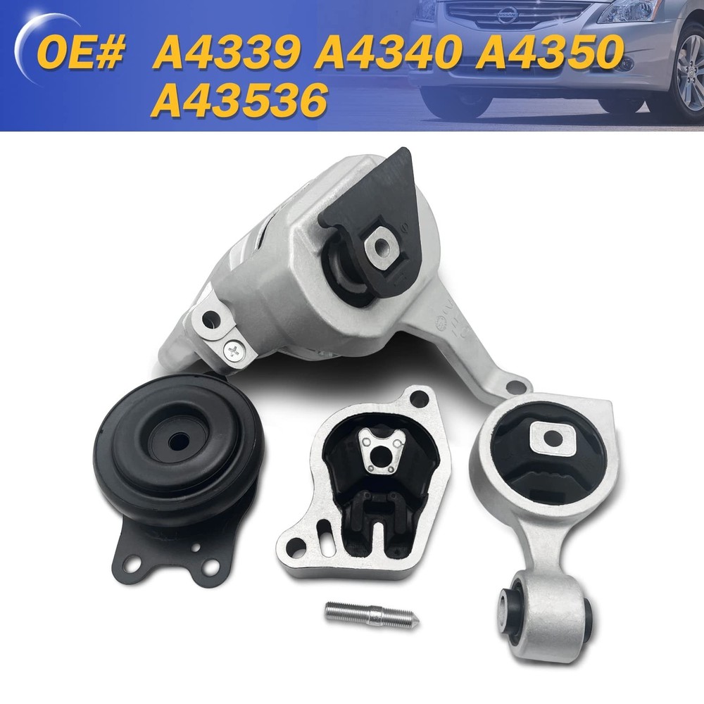 Engine Motor Engine Mount & Transmission Mount Kit for 2007 2008 2009 2010 20...