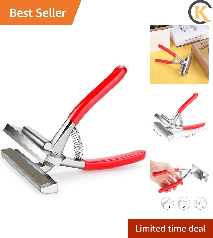 Durable Black Alloy Art Tool with Spring Return for Perfect Canvas Stretching