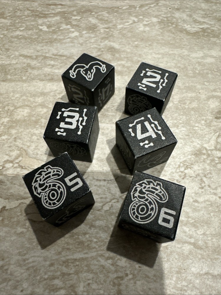 Shadowrun Executive Heavy Metal Dice Set