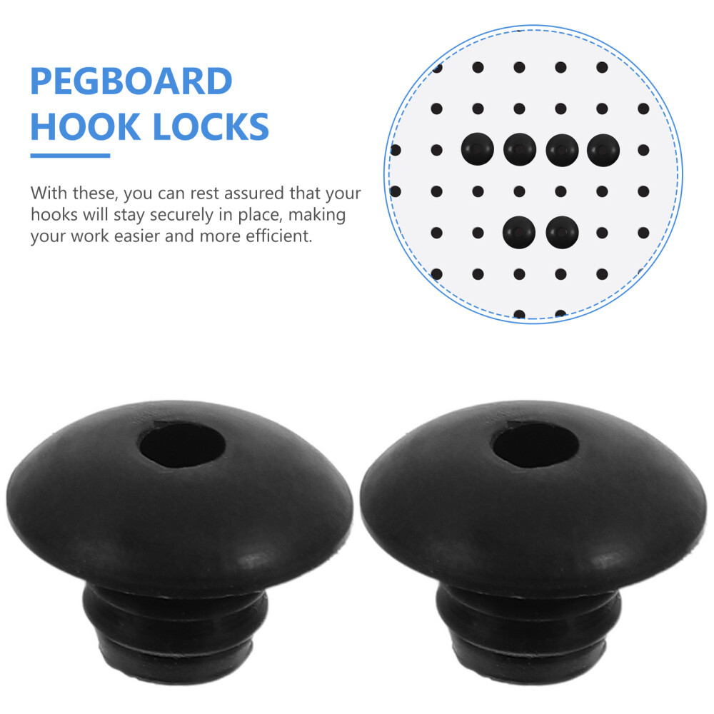 120PCS Pegboard Hook Locks Pegboard Hook Fasteners Pegboard Hook Retainers
