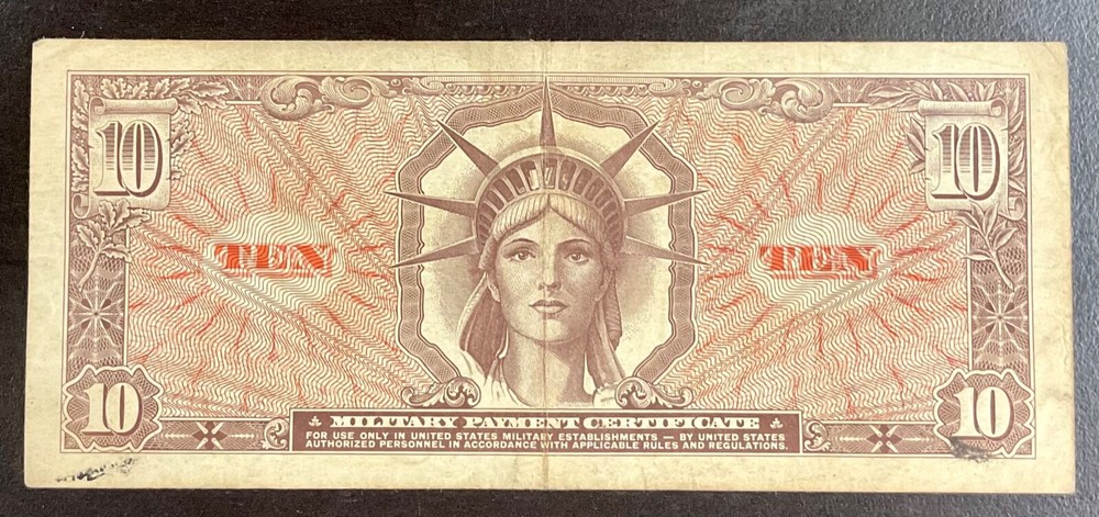 US MILITARY PAYMENT CERTIFICATE Series 641 $10