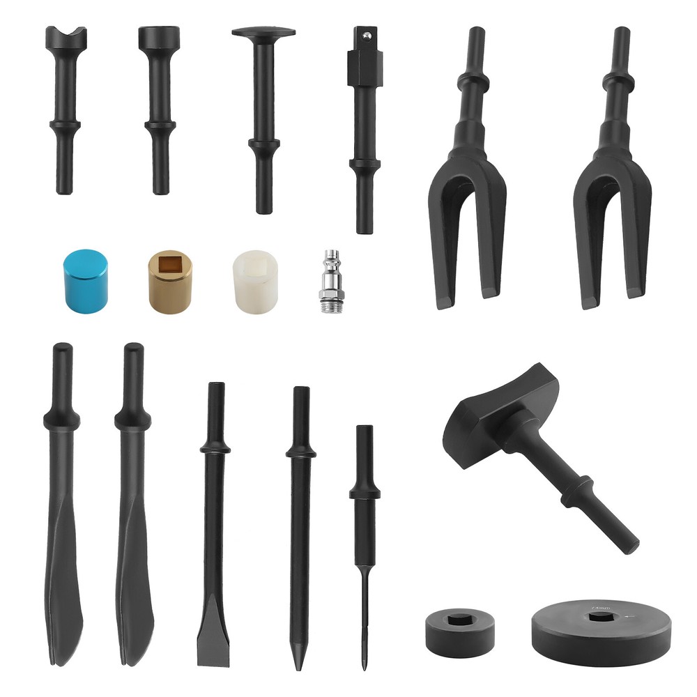 Air Hammer Piece Chisel Set Heavy Duty Multi-functional Hammer 2100 BPM w/ Case