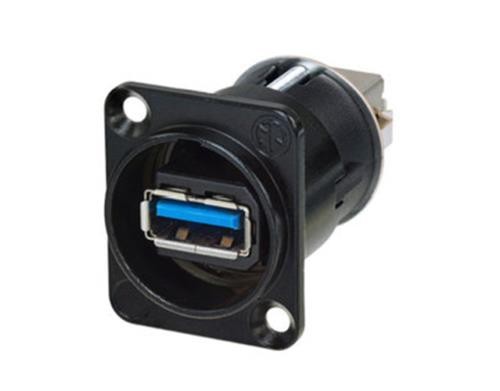 Neutrik NAUSB3-B Reversible USB 3.0 Feedthrough