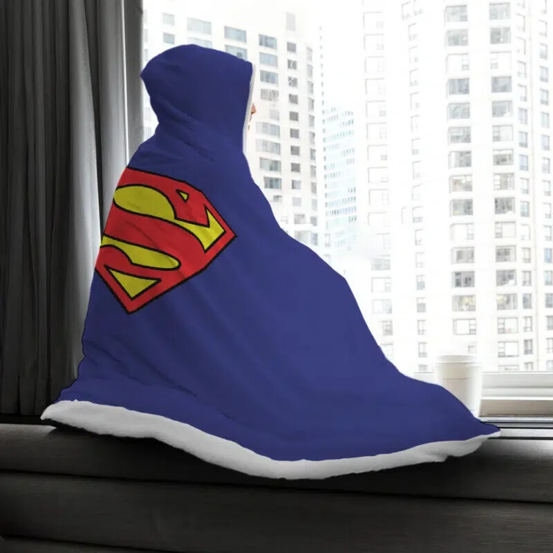 Superman Dc Comics Hooded Blanket