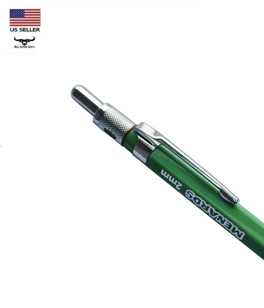 2mm Mechanical Drafting Pencil w/ (7) HB Medium Leads Architect Engineer Artist
