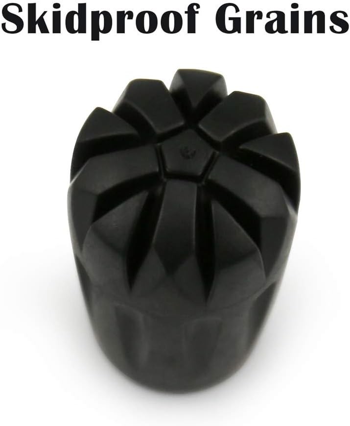 Black Rubber Diamond Trekking Pole Tip Protectors, Hiking Pole Replacement
