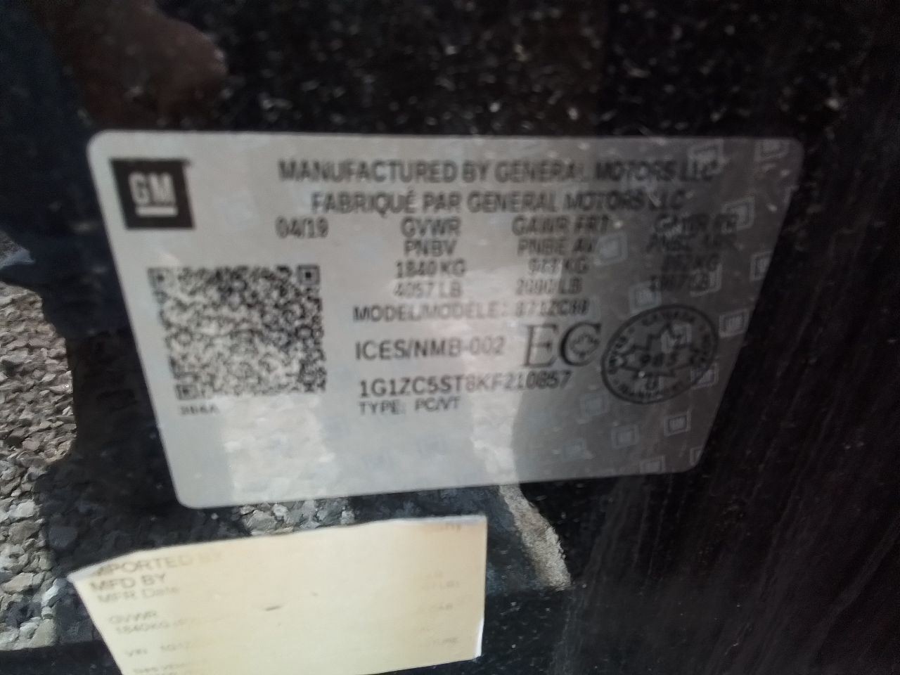 2019-2024 Chevy Malibu Front Dash Mounted Display